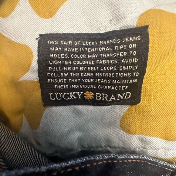 Lucky Brand Mid Rise Double Rolled Cuff Abbey Denim Shorts Dark Wash Size 14/32 - Picture 5 of 6